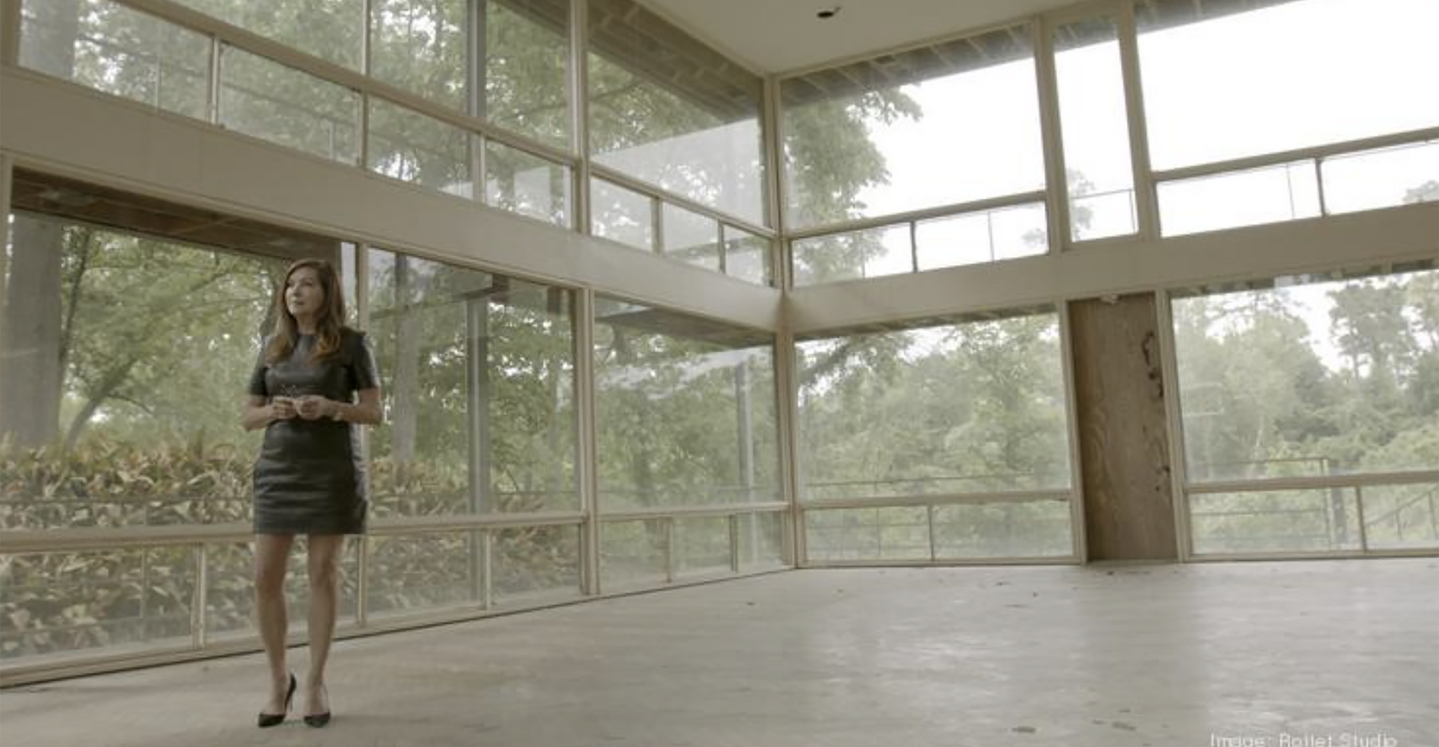 Lauren Rottet stands in the new Briarforest building